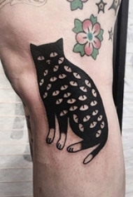 人物肖像纹身 多款简单线条纹身素描女生人物纹身图案