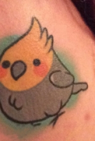 纹身鸟 女生背部小鸟纹身图案