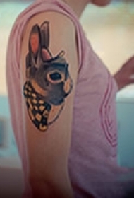 可爱卡通手臂图案纹身