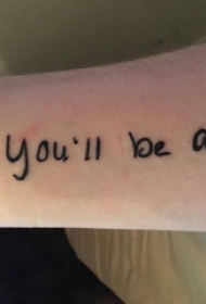 花体英文纹身 女生手臂上花体英文纹身经典图案