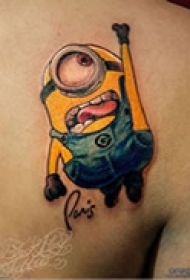 可爱卡通肩部图纹