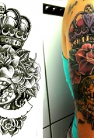 纹身皇冠简单 女生手臂上皇冠纹身图片