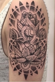 黑灰纹身 多款黑灰纹身点刺技巧素描纹身图案