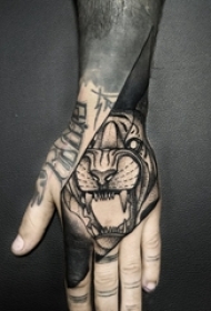 手部纹身小图案 多款简单线条纹身素描手部图腾纹身图案