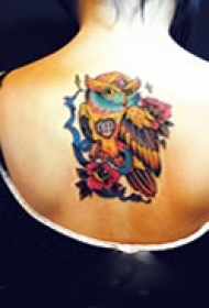 炫彩创意背部纹身