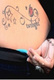 艺术图文爱情纹身