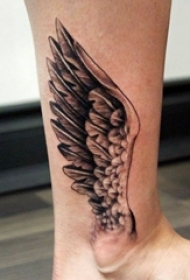 女生脚踝处线条素描文艺小清新唯美纹身图案