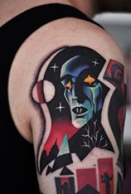 疯狂迷幻流行文化纹身图案