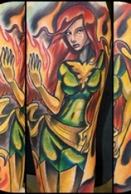 纹身动漫人物 男生手臂上动漫人物纹身图片