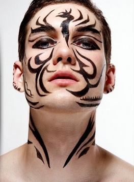 脸部经典神秘图腾