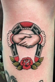 简单线条纹身 多款简单线条纹身素描马蹄形纹身图案缩略频道推荐图