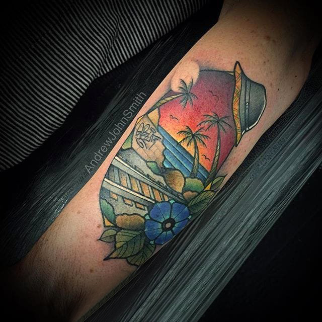 彩色纹身 多款彩绘纹身素描经典纹身图案