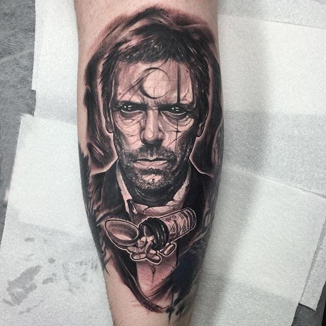 人物肖像纹身 多款素描纹身点刺技巧人物肖像纹身图案