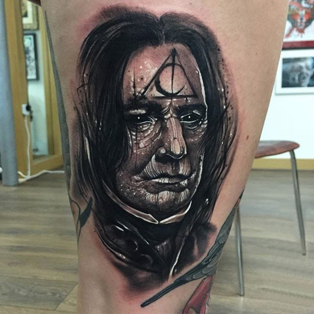 人物肖像纹身 多款素描纹身点刺技巧人物肖像纹身图案