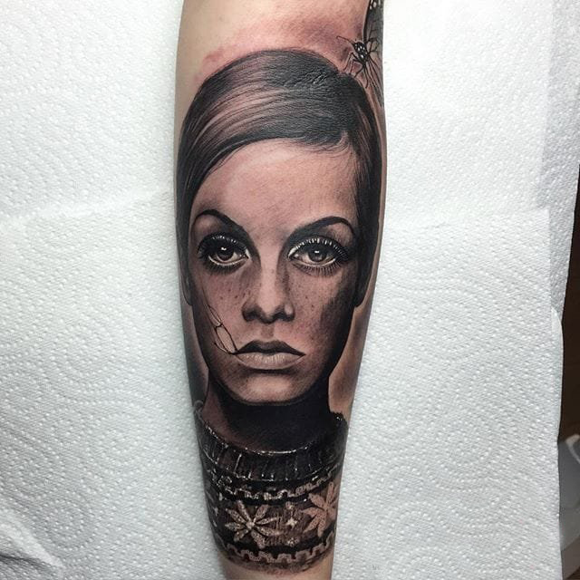 人物肖像纹身 多款素描纹身点刺技巧人物肖像纹身图案