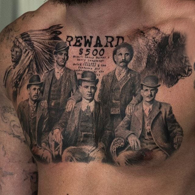 纹身点刺技巧 多款素描纹身点刺技巧经典纹身图案