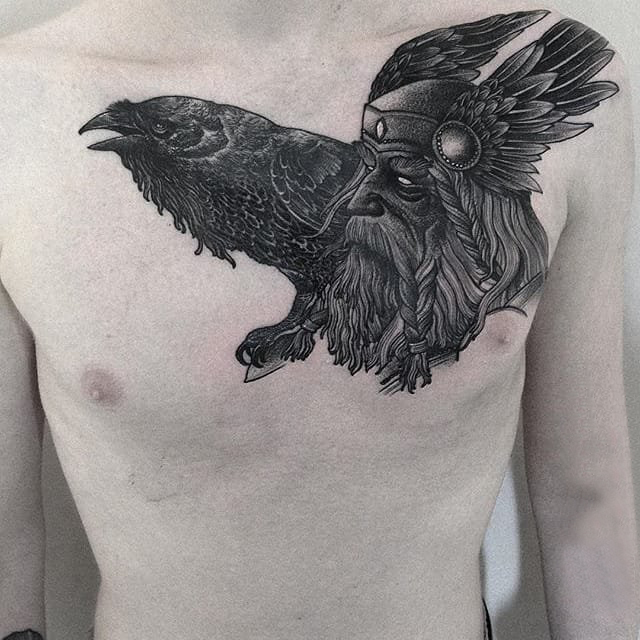 黑灰纹身 多款黑色纹身点刺技巧欧美抽象纹身图案