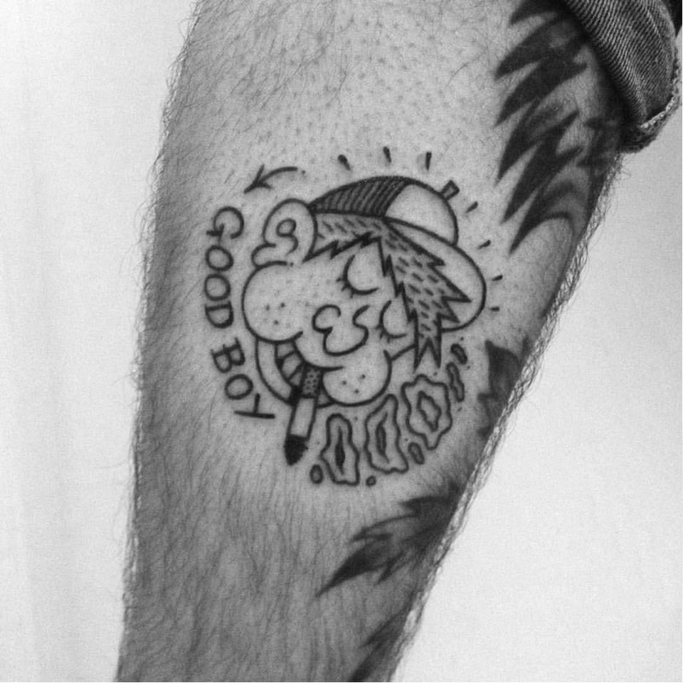 简单线条纹身 多款简单线条纹身黑色纹身图案