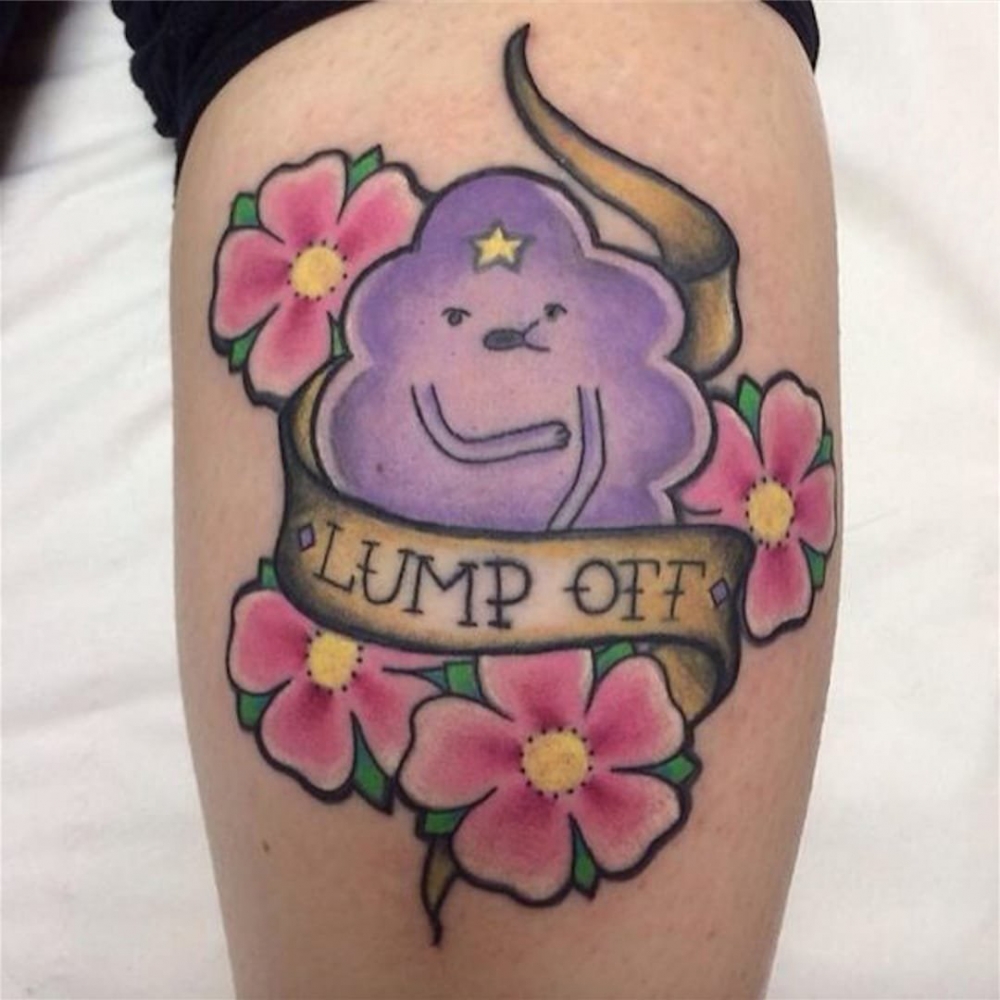 纹身卡通 多款简单线条纹身卡通素描纹身图案