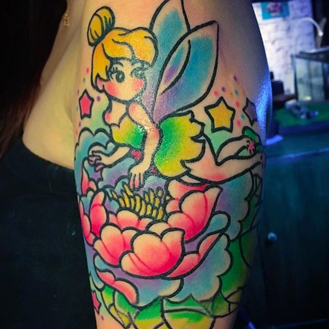 纹身卡通 多款小清新文艺纹身彩色卡通可爱纹身图案