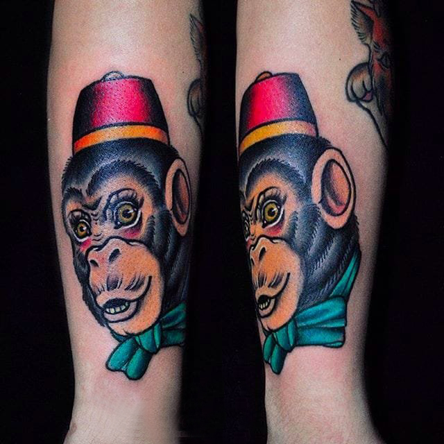 彩绘纹身 多款彩色纹身素描经典纹身图案