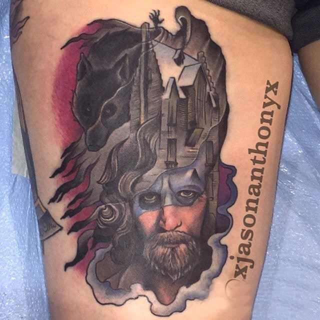 人物肖像纹身 多款简单线条纹身人物图腾素描纹身图案