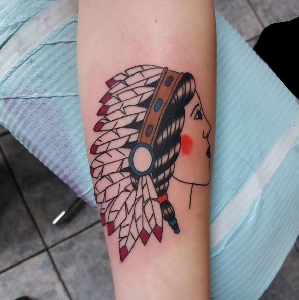 手臂纹身图片 多款简单线条纹身素描文艺手臂纹身图案