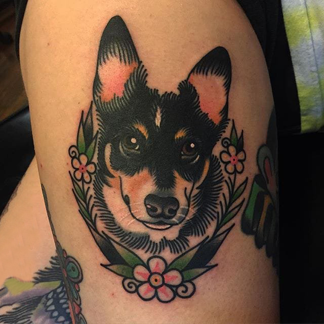 百乐动物纹身 多款素描纹身彩色百乐动物纹身图案