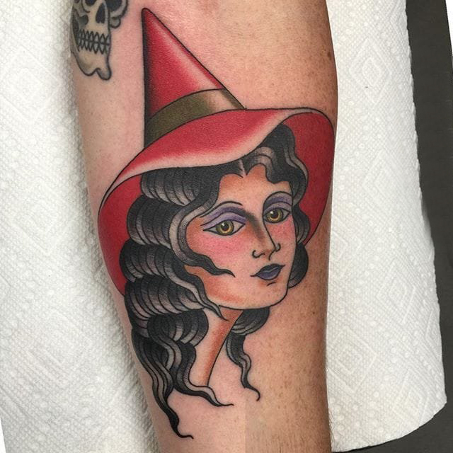 彩色纹身 多款简单线条纹身彩色素描纹身图案