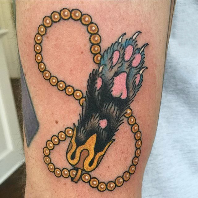 彩色纹身 多款简单线条纹身彩色素描纹身图案