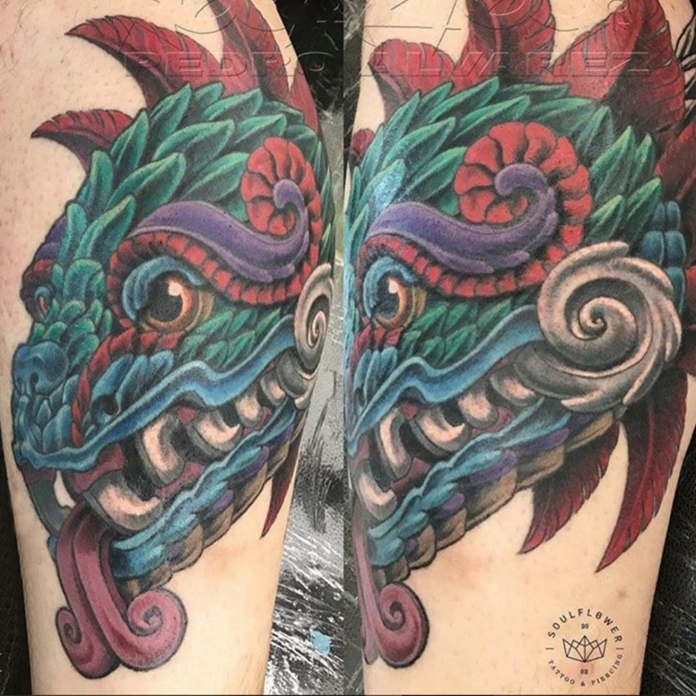 传统纹身图案 多款彩色纹身素描传统纹身图案