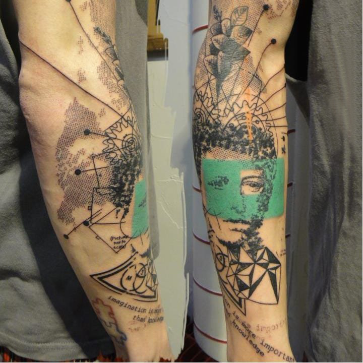 人物肖像纹身 多款素描纹身人物纹身图案