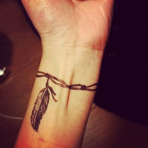 手腕纹身图案 多款简单线条纹身素描手腕纹身图案