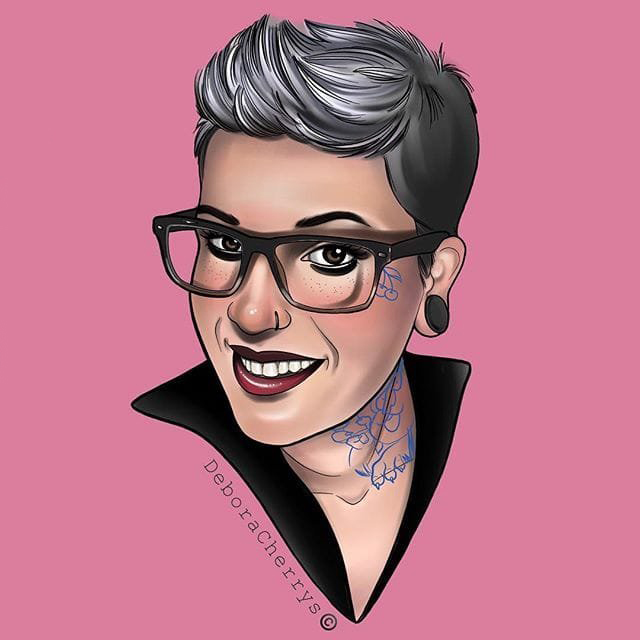 女生人物纹身图案 多款简单线条纹身彩色女性人物纹身图案