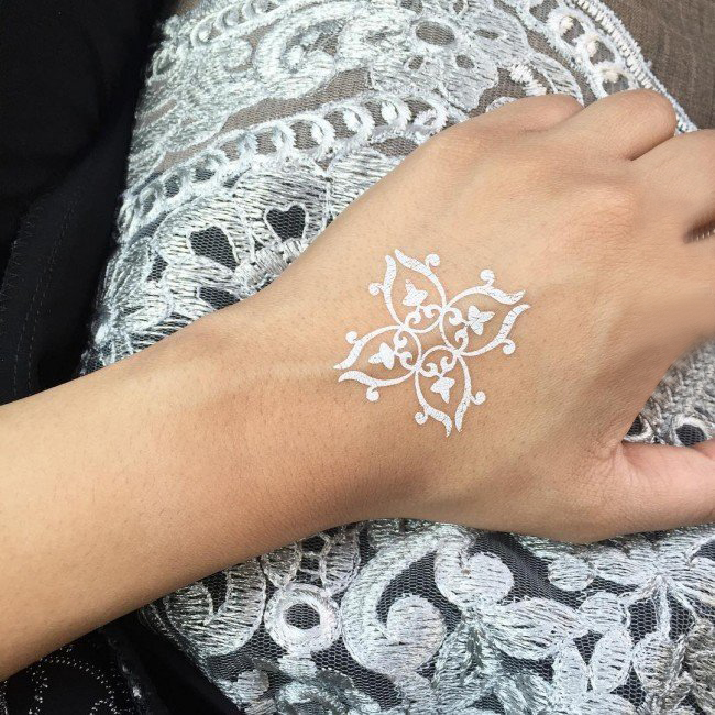 纹身白色 多款小清新文艺纹身素描白色纹身图案
