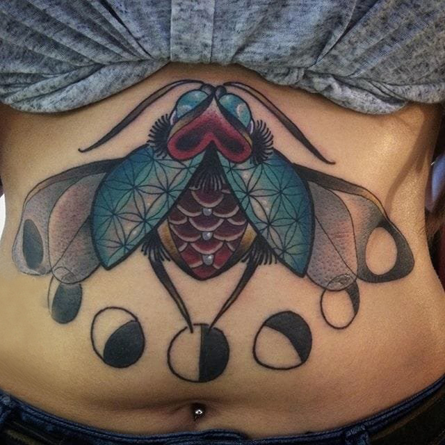 纹身虫 多款彩绘纹身虫小动物纹身图案