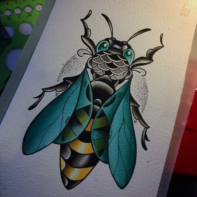 纹身虫 多款彩绘纹身虫小动物纹身图案