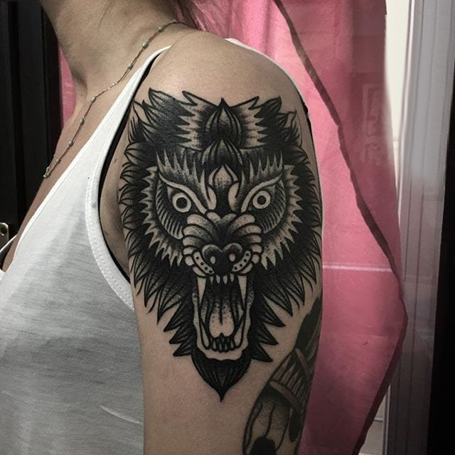 纹身黑色 多款黑色纹身点刺技巧欧美抽象纹身图案