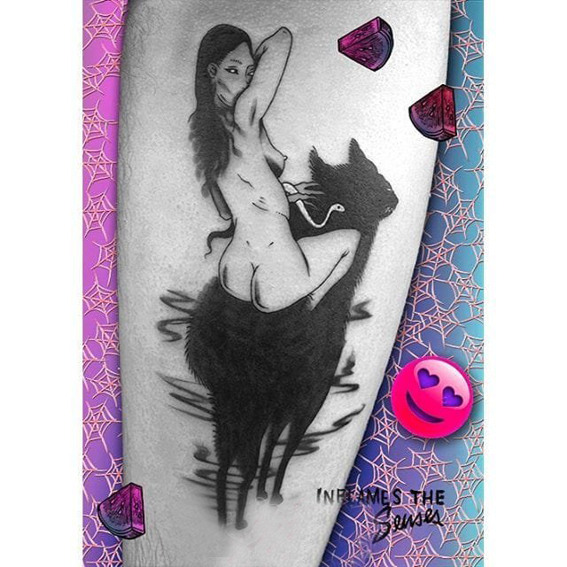 纹身黑色 多款简单线条纹身黑色素描纹身图案