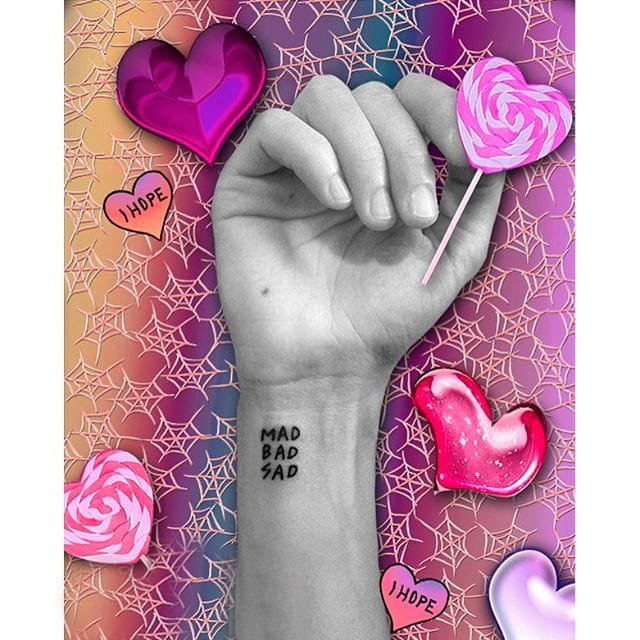 纹身黑色 多款简单线条纹身黑色素描纹身图案