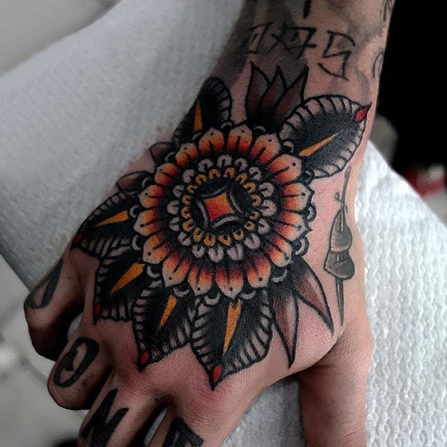 梵花纹身 多款小清新文艺纹身彩色梵花纹身图案