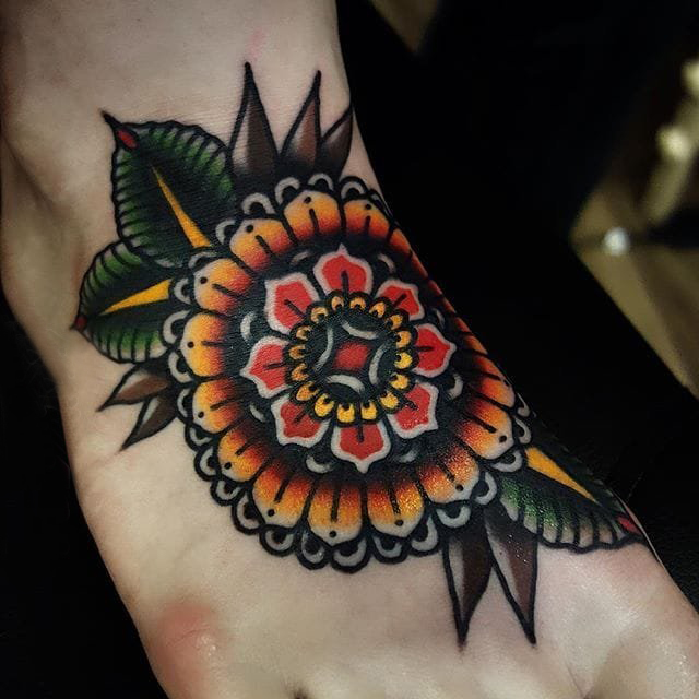 梵花纹身 多款小清新文艺纹身彩色梵花纹身图案