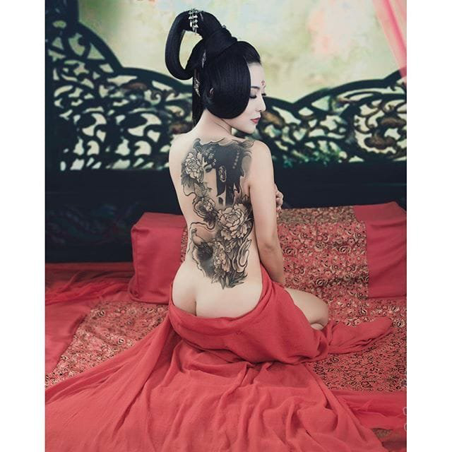 日本传统纹身图案 多款素描纹身彩色日本传统纹身图案