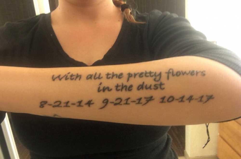 纹身 英文 女生手臂上数字纹身图案