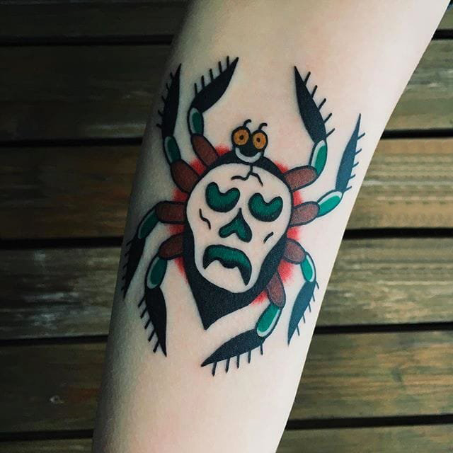 old school风格纹身 多款百乐动物纹身彩色old school风格纹身图案