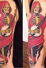 彩色纹身 多款简单线条纹身彩色素描纹身图案