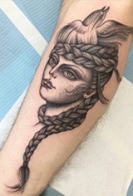 纹身黑色 多款黑灰纹身点刺技巧欧美抽象纹身图案