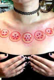 纹身卡通 多款简单线条纹身彩色卡通纹身图案