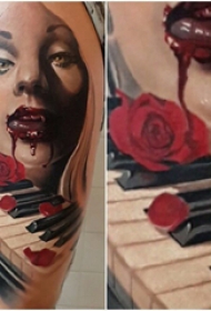 恐怖纹身 多款彩绘纹身恐怖纹身图案