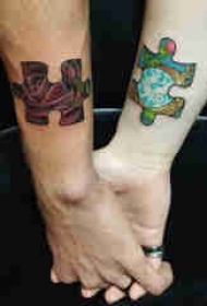 欧美拼图纹身  多款彩绘纹身素描欧美拼图纹身图案